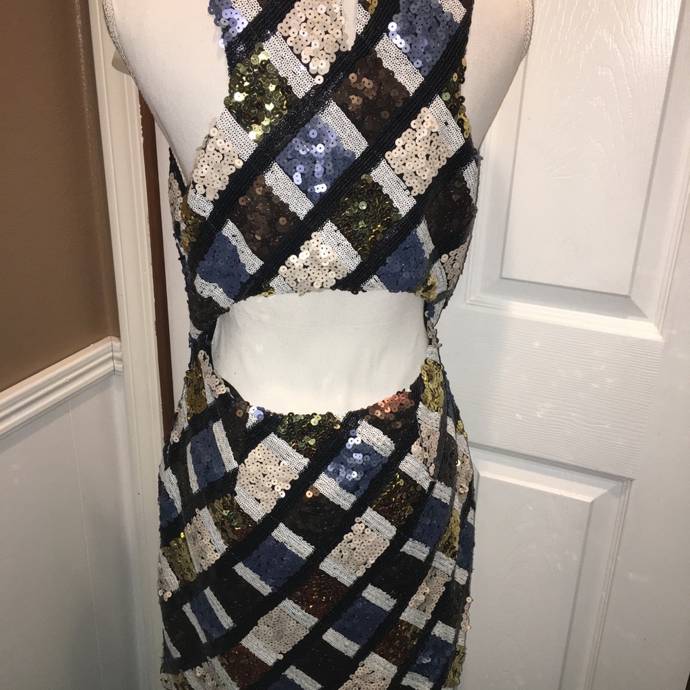 Chelsea & Violet Multicolor Sequin Dress - Picture 3 of 5